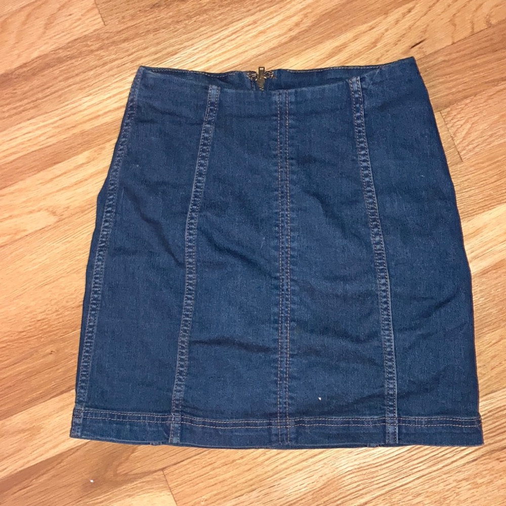 Free people Jean skirt